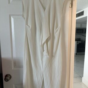 Zara White Sleeveless Dress